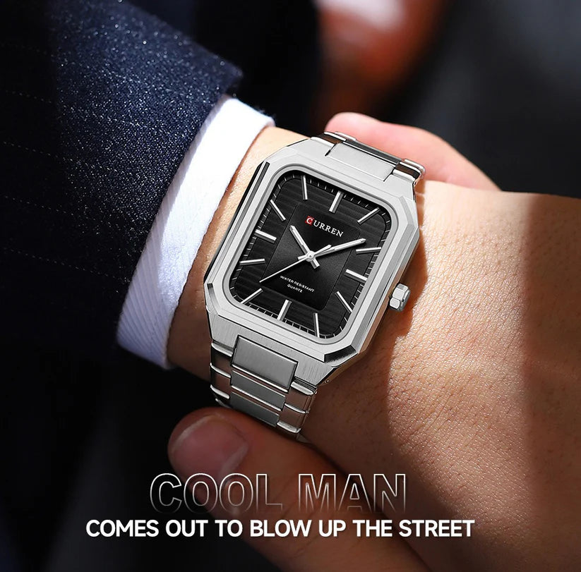 CURREN 8650 Automatic Square Dial Watch For Men
