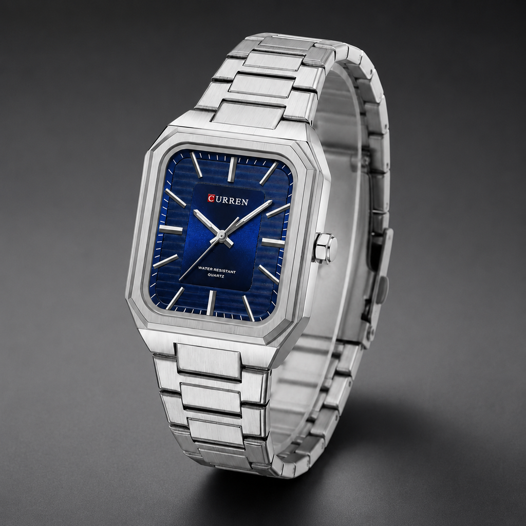 CURREN Men's Square Dial Quartz Watch
