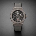 HUB Grey Dial Men's Quartz Watch | Premium Leather Strap | Business Casual Watch