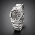 HUBLOT Silver Sunburst Dial Men's Stainless Steel Watch | Luxury Minimalist Watch