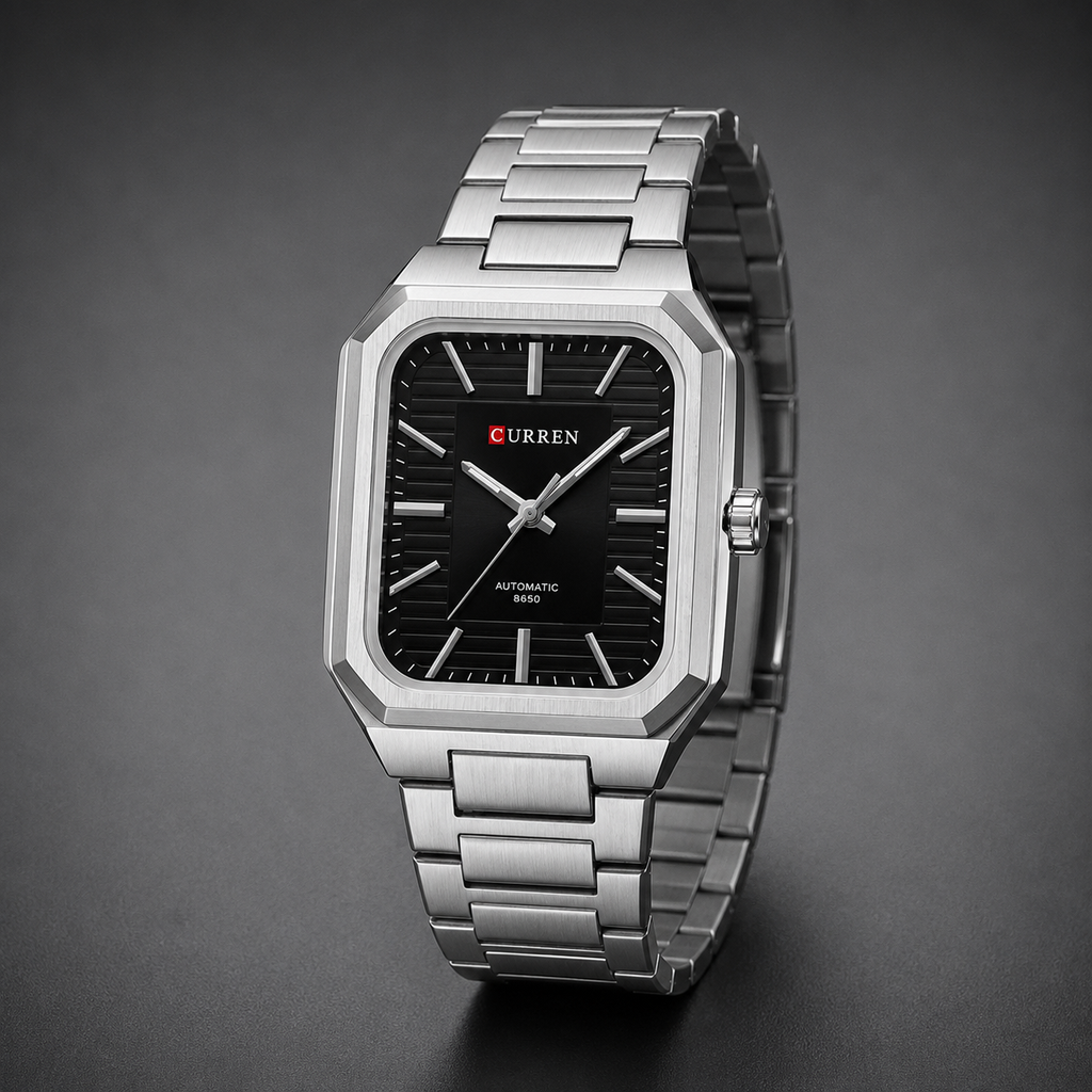 CURREN 8650 Automatic Square Dial Watch For Men