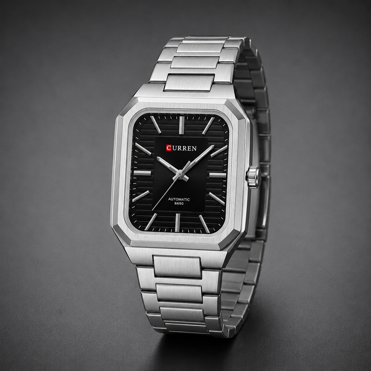 CURREN 8650 Automatic Square Dial Watch For Men