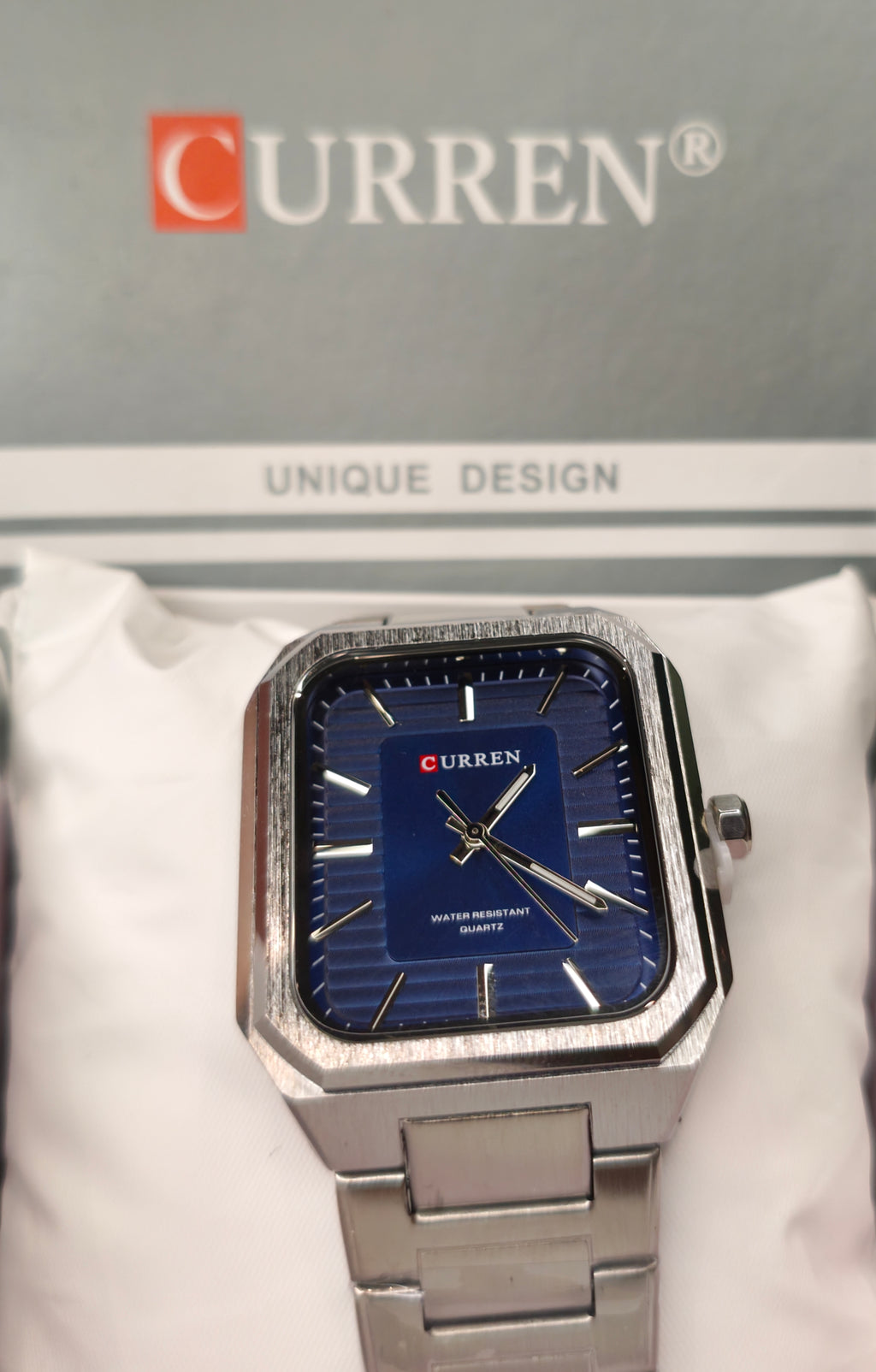 CURREN Men's Square Dial Quartz Watch